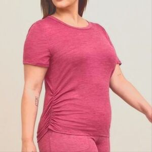 TORRID:BNWT, Soft Performance Jersey Short Sleeve Active Tee, Size:1, Dusty Rose